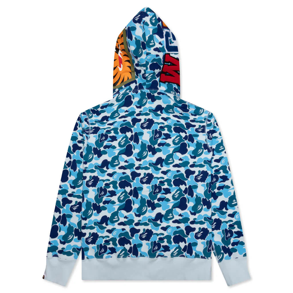 Abc Camo Shark Full Zip Hoodie Blue