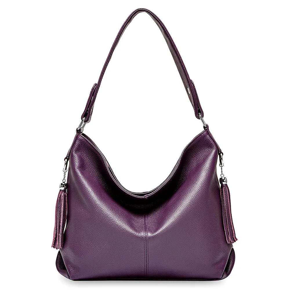 Bolsa de Ombro de Couro Bolzano