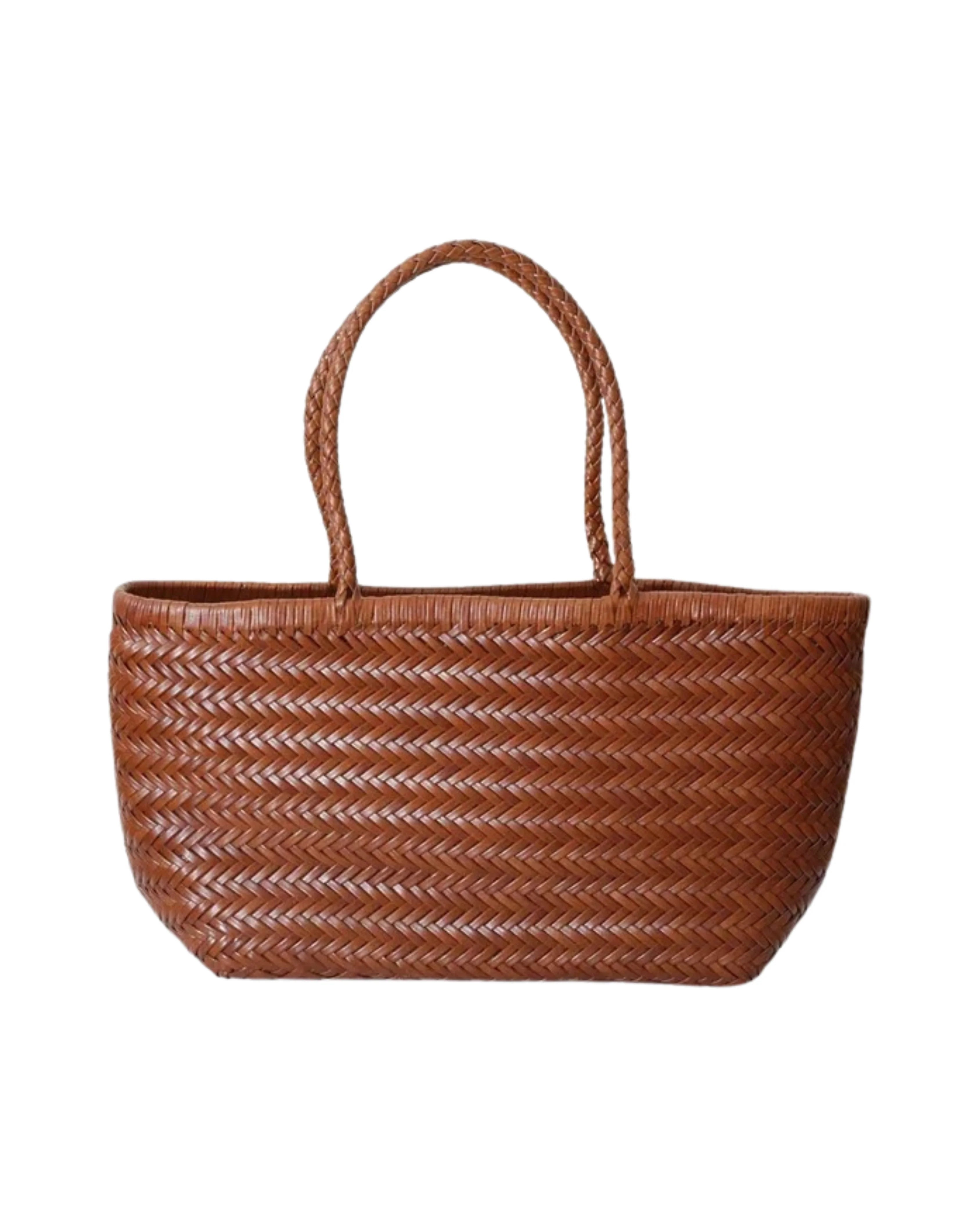 Bolsa Cestaria de Couro Stresa