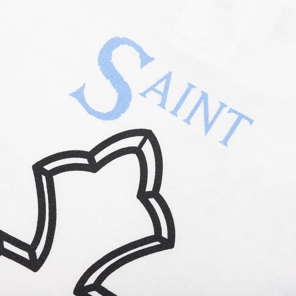 Saint Michael x 2Pac T Shirt White