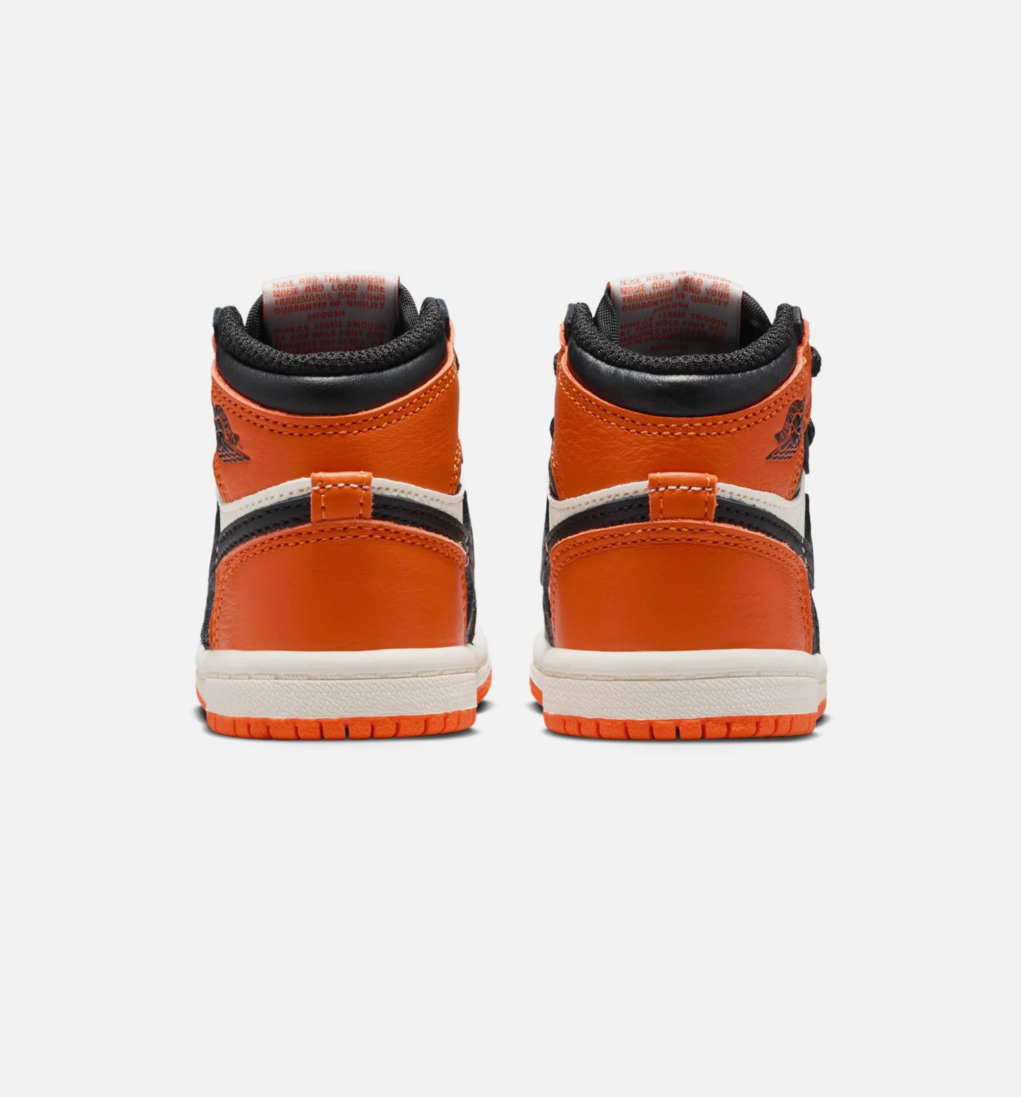 Air Jordan 1 Retro High OG Shattered Backboard Infant Toddler Lifestyle Shoe Black Black Sail Starfish