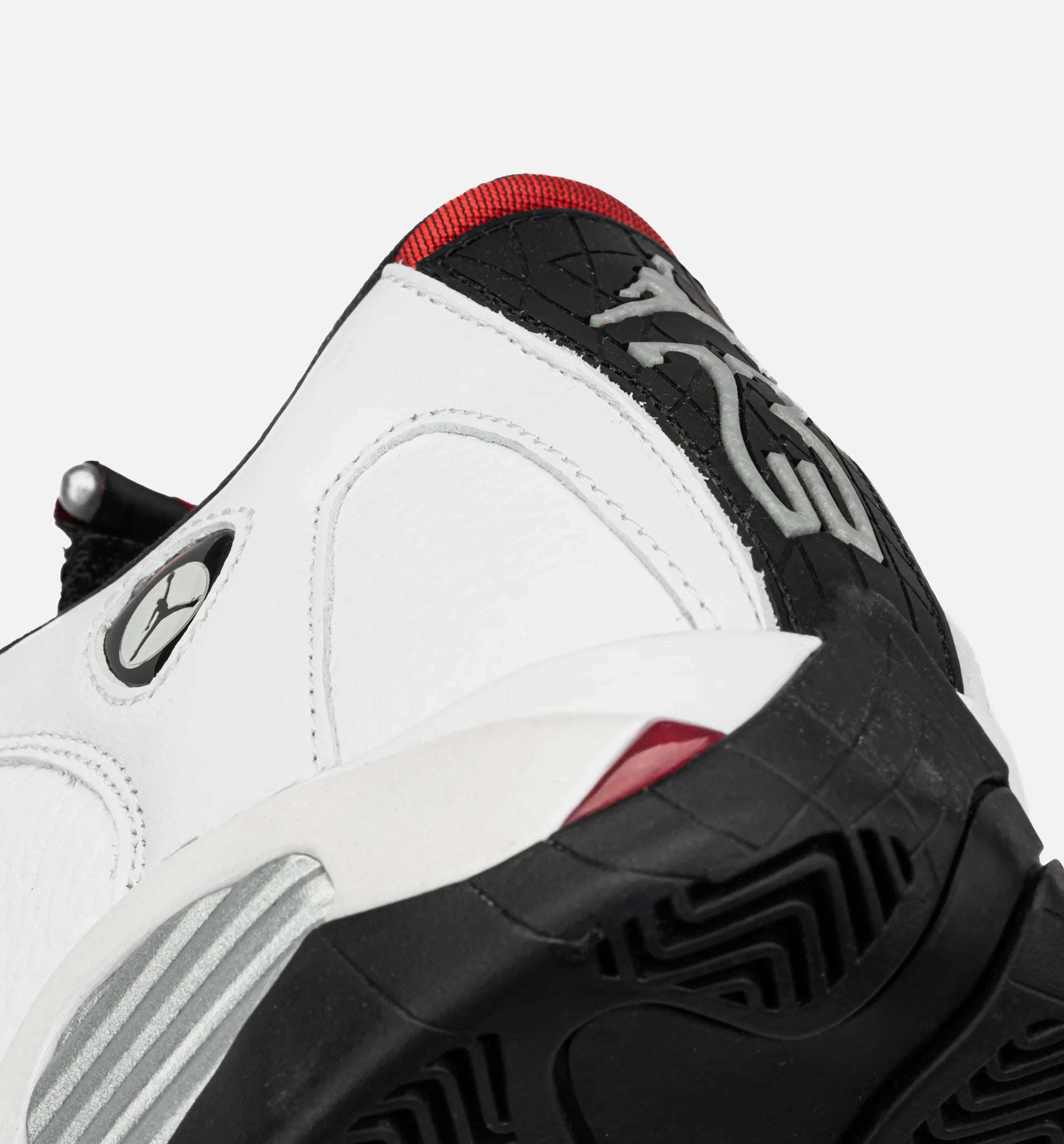 Air Jordan 14 Retro Black Toe Grade School Lifestyle Shoe White Varsity Red Black Silver