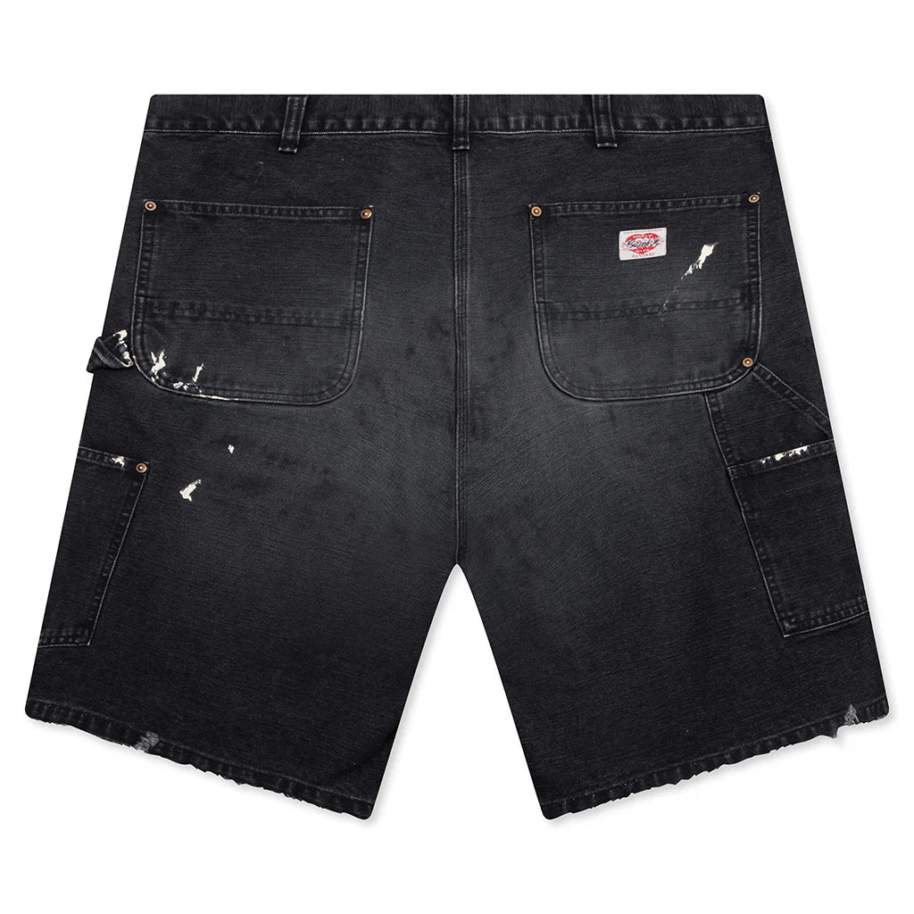 Double Knee Shorts Black