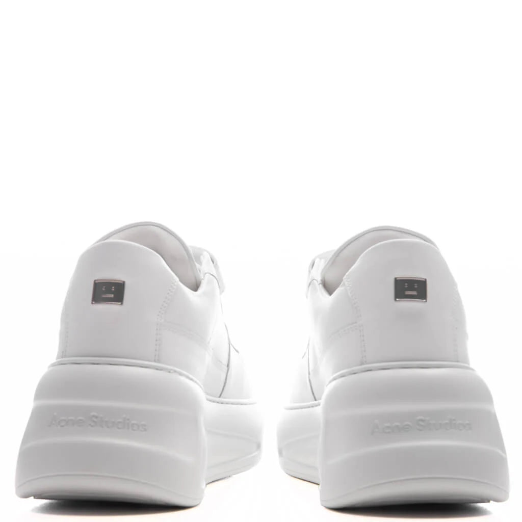 Velcro Strap Platform Sneakers Optic White