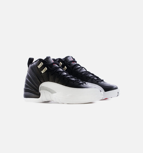 Air Jordan 12 Playoffs Grade School Lifestyle Shoe Black White