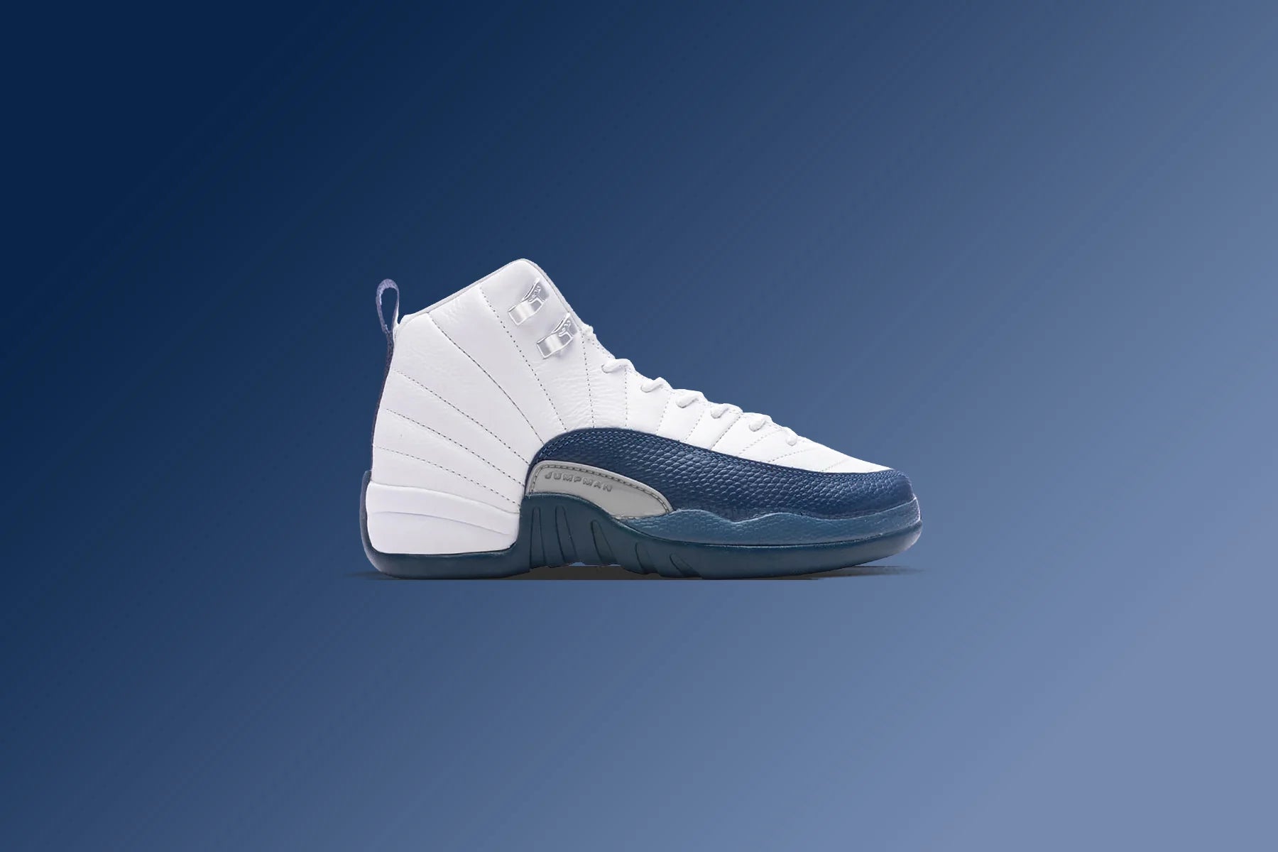 Air Jordan 12 Retro French Blue GS White French Blue Metallic Silver