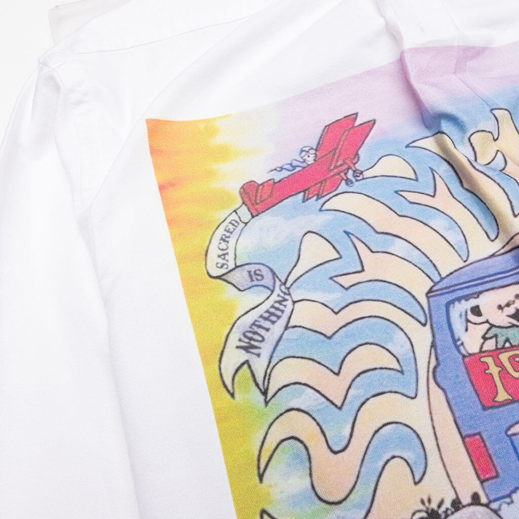 Road Trip Button Down Shirt White