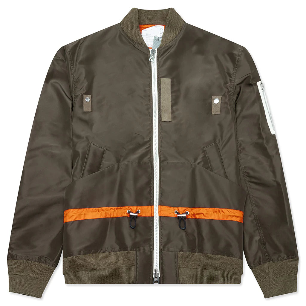 Nylon Twill Blouson Khaki