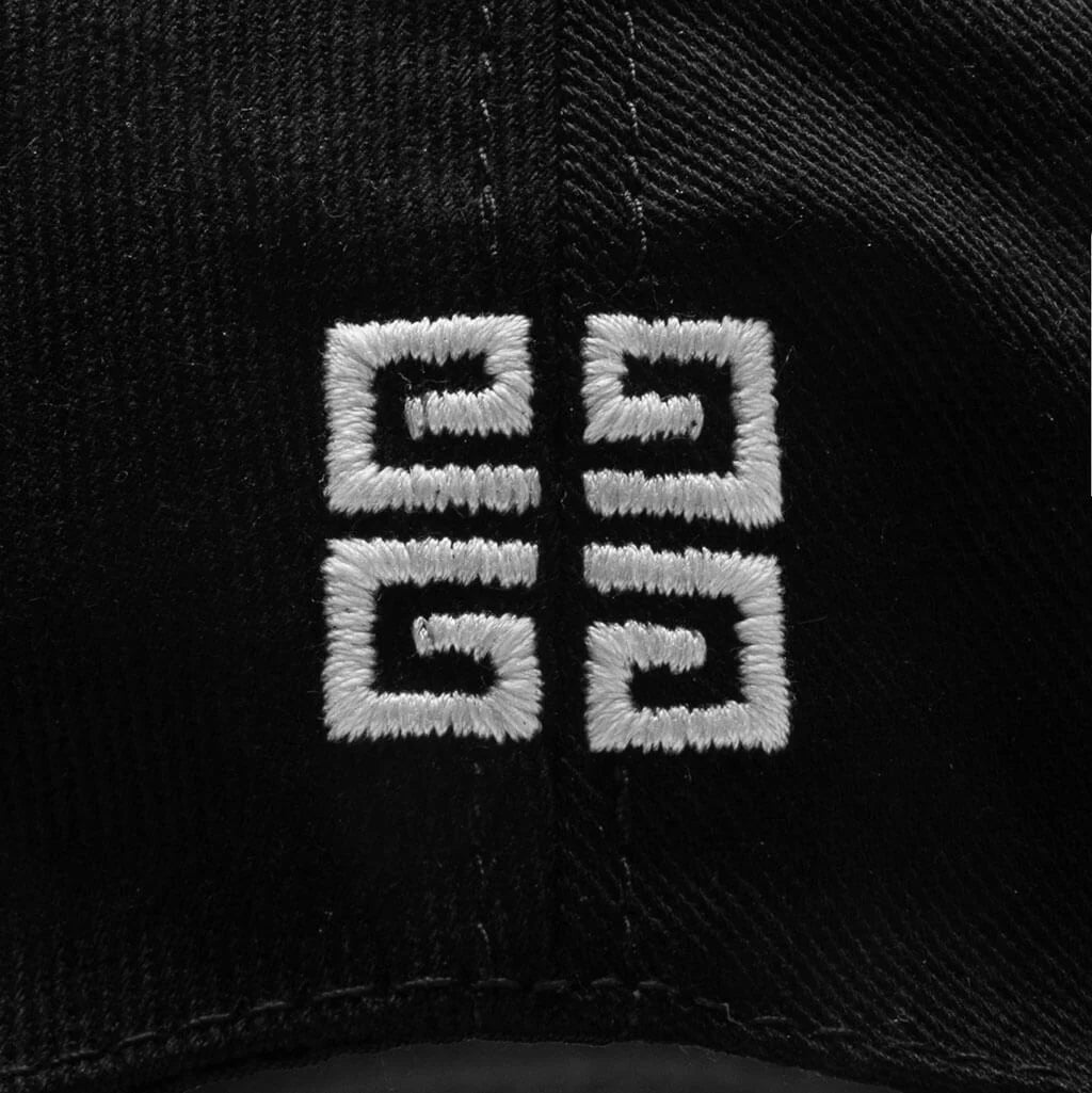 Paris Embroidered Cap Black