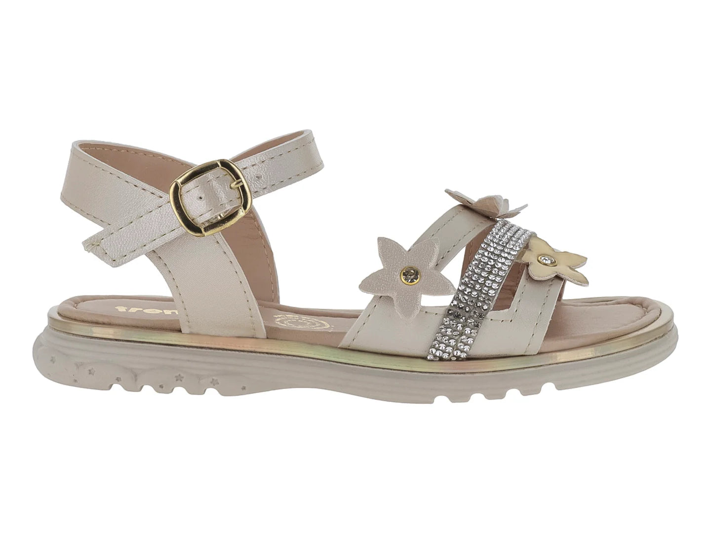 Sandalias Trencitas Platina para Niña