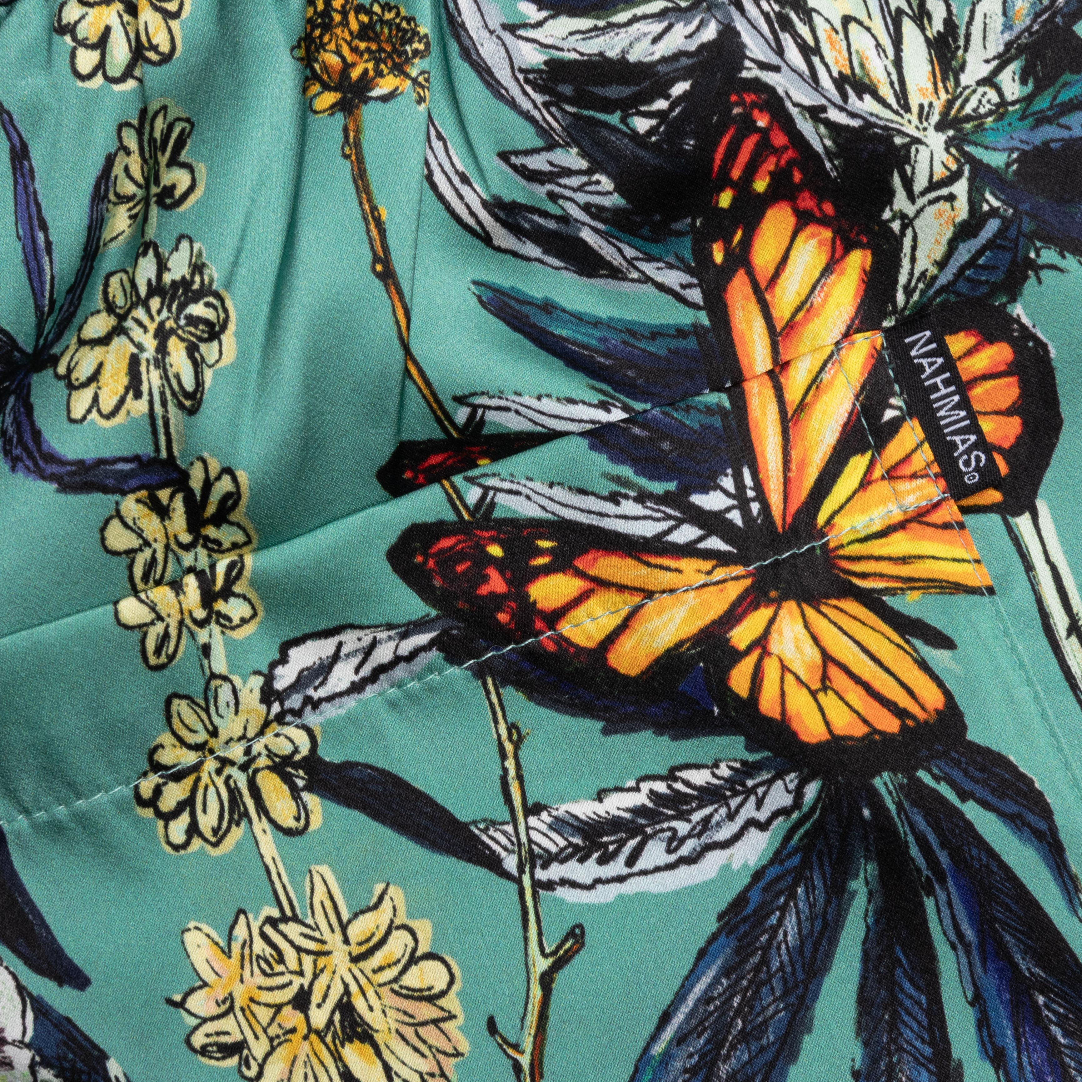 Botanical Silk Short Ocean Botanical