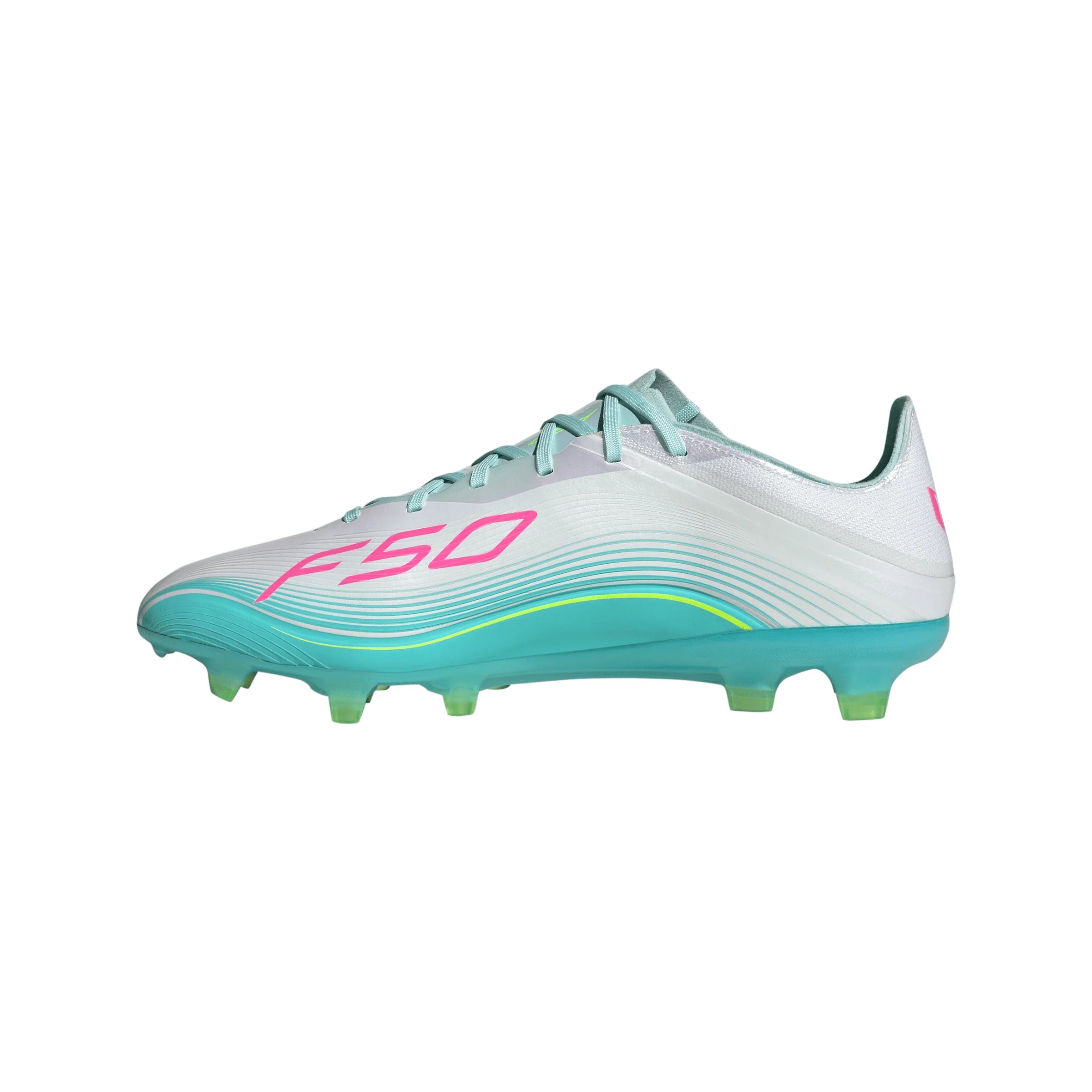 adidas F50 Messi Pro FG Firm Ground Mens Soccer Cleats White Pink Aqua