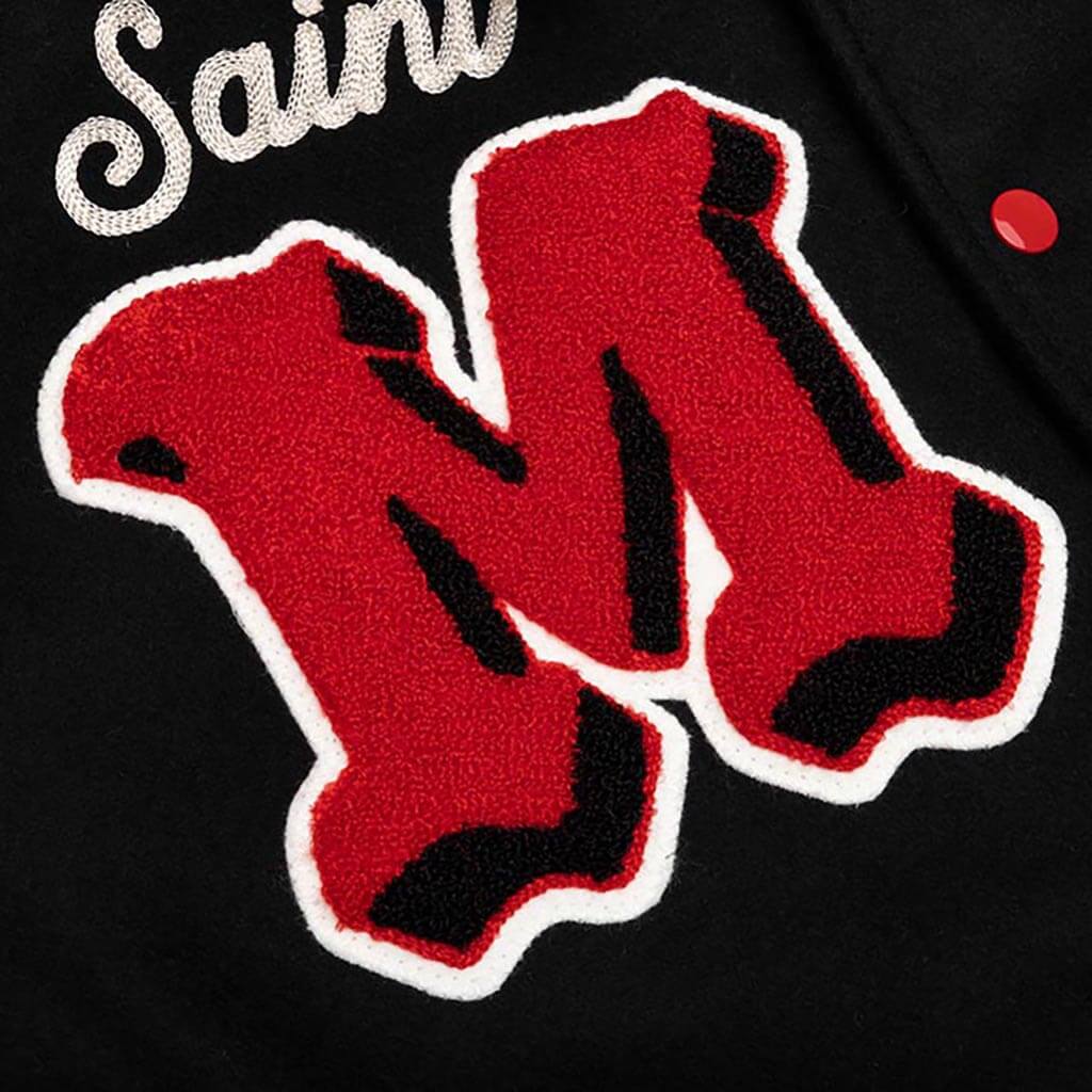 Saint Michael Devil Varsity Jacket Black