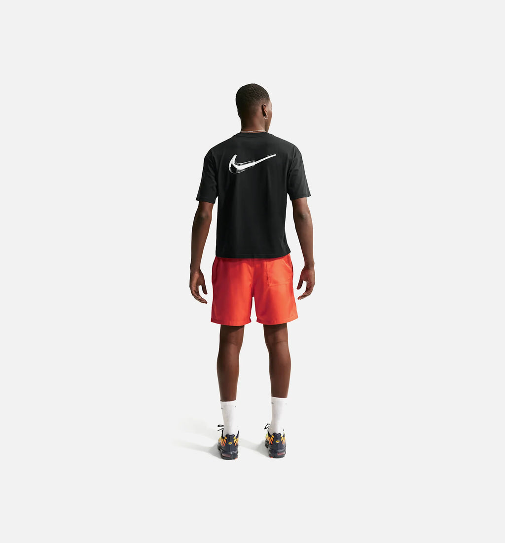 Sportwear Boxy Mens Short Sleeve Shirt Black
