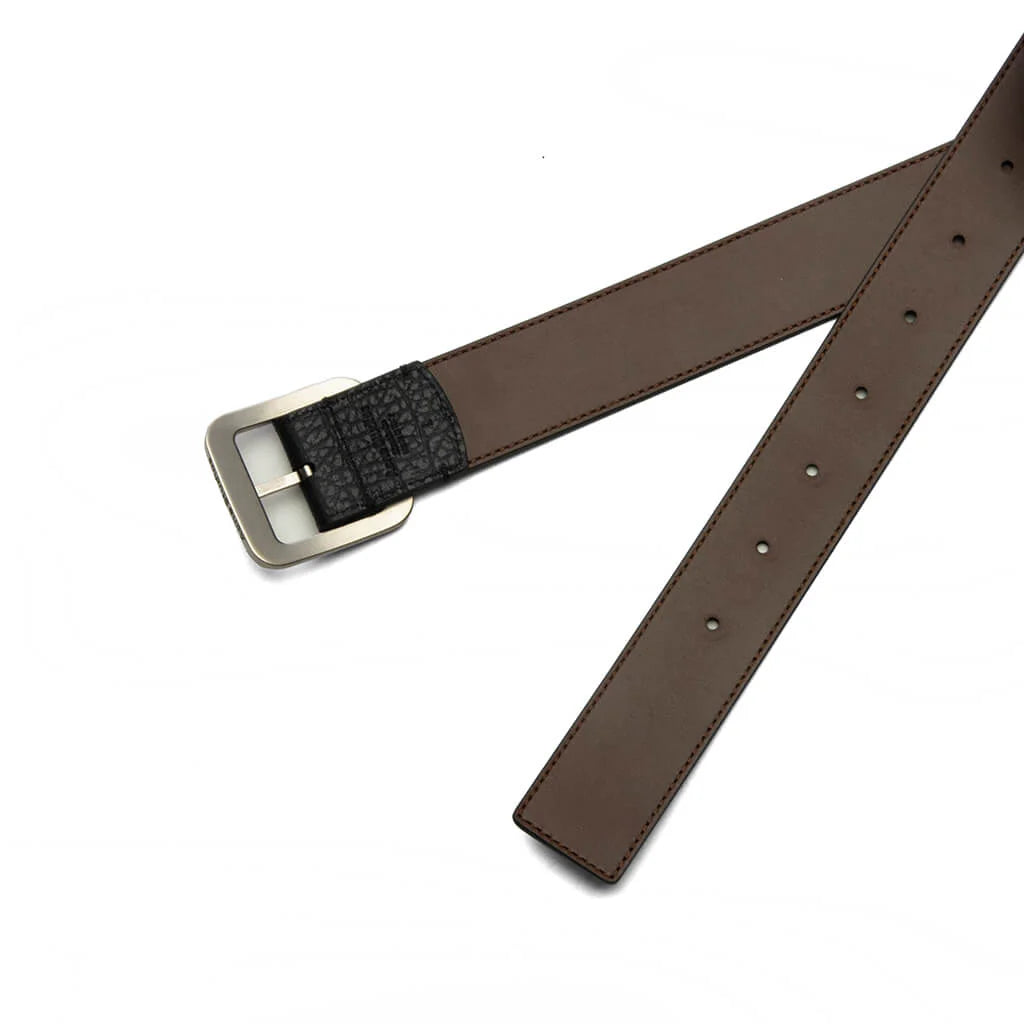 Reversible Leather Belt Black Brown