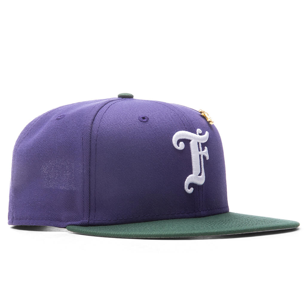 Feature x New Era Old English F Snapback New Orchid Cilantro