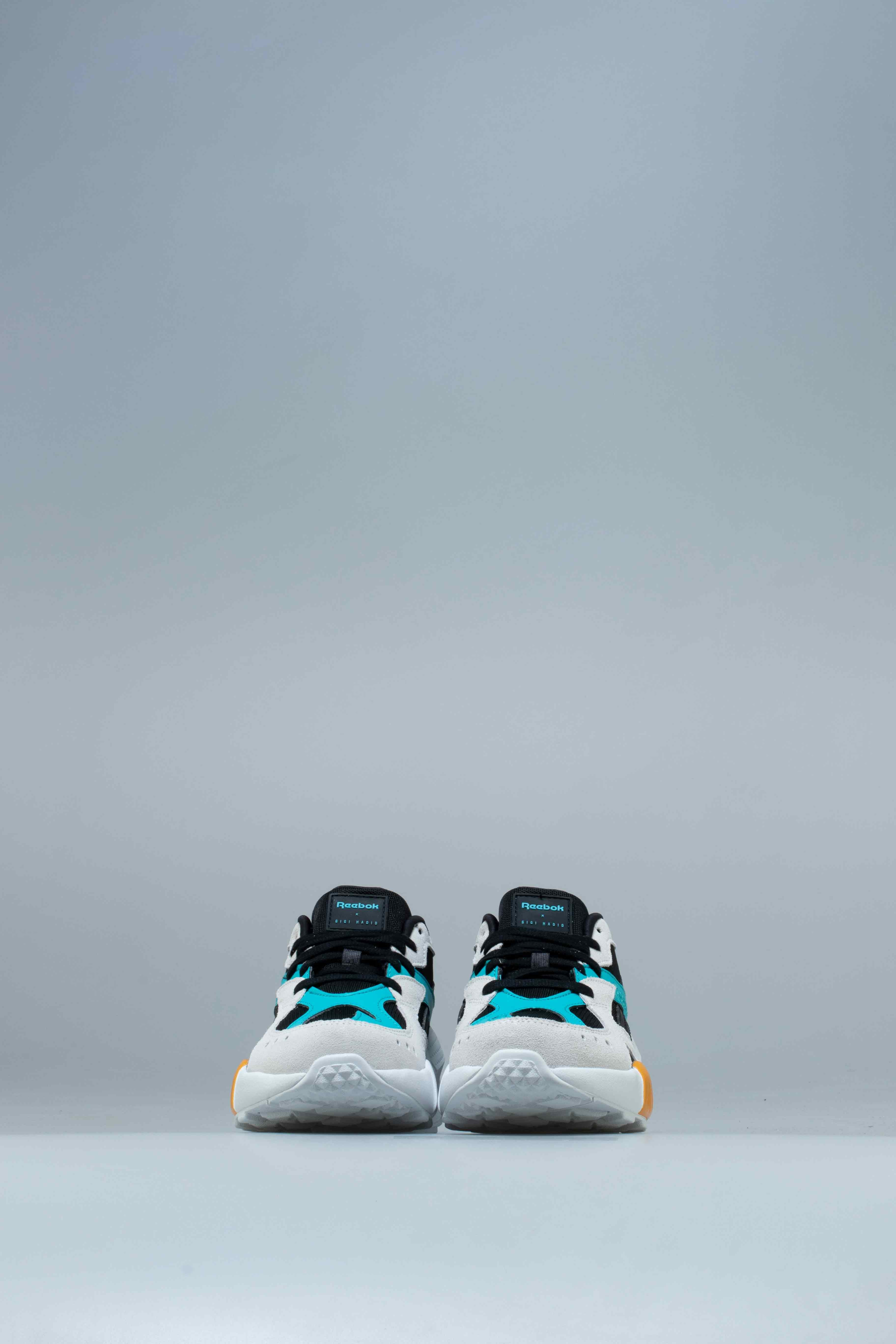 Aztrek Double X Gigi Hadid Womens Shoes Teal Blue Black White