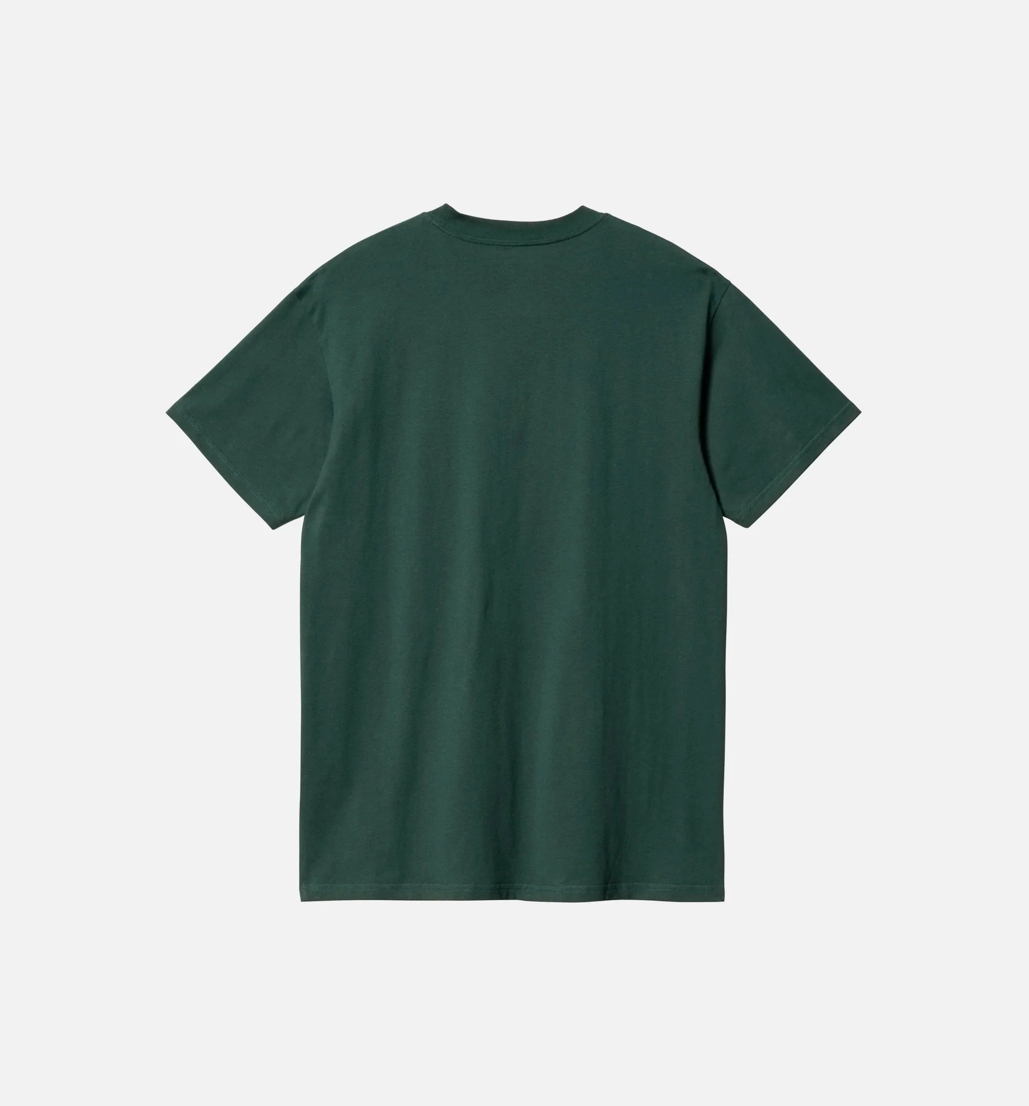 Loose Fit Heavyweight Mens Short Sleeve Shirt Green