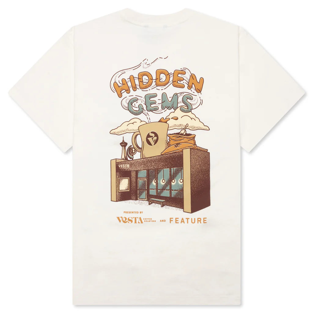 Feature x Vesta Coffee House Tee Cannoli Cream