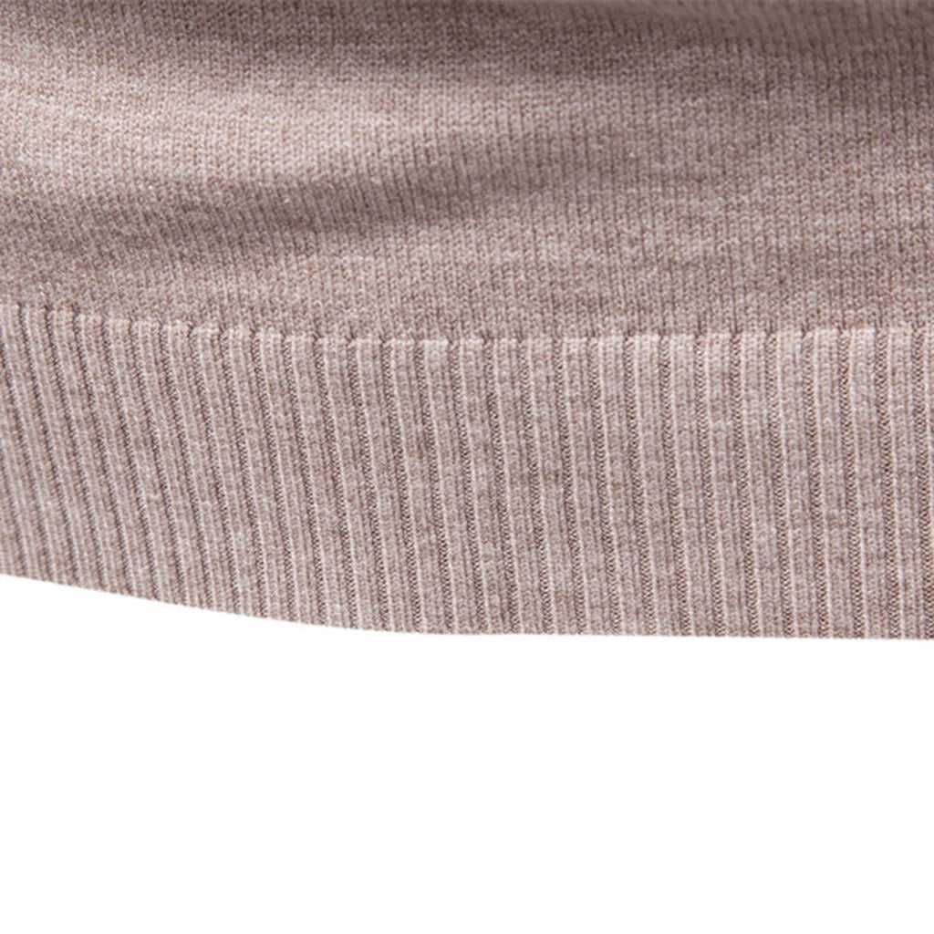 Mens Mockneck Pullover Sweater