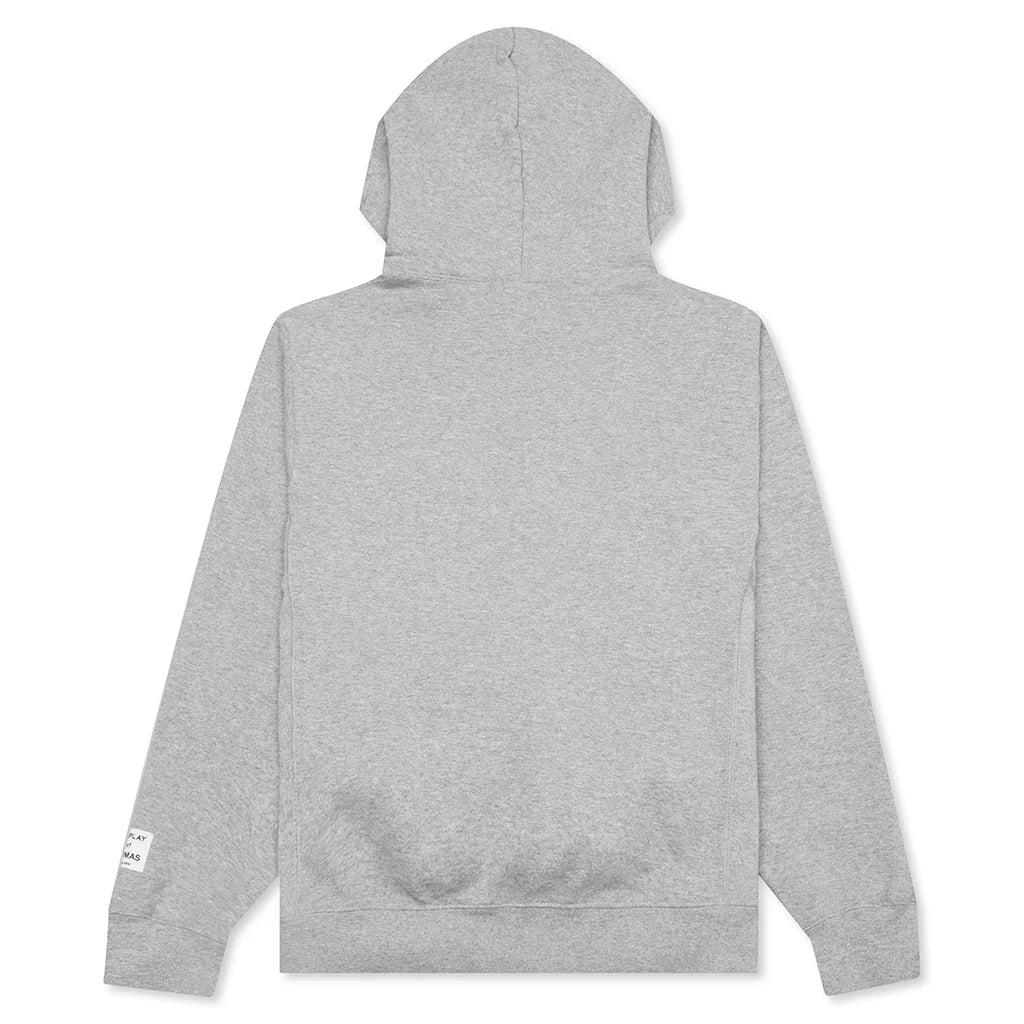 Center Logo Hoodie Heather Grey