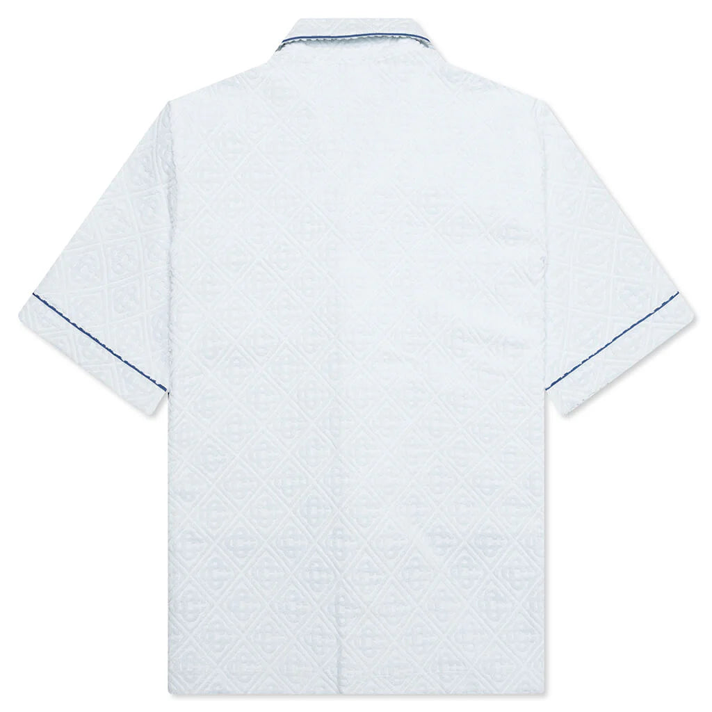 Open Collar Shirt Light Blue