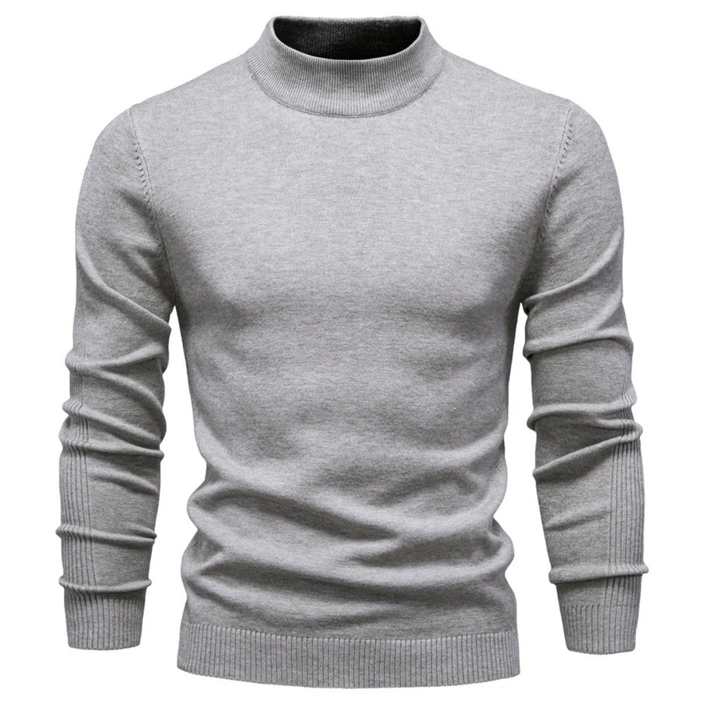 Mens Mockneck Pullover Sweater