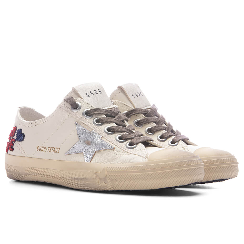 Womens V Star 2 White Ecru Silver