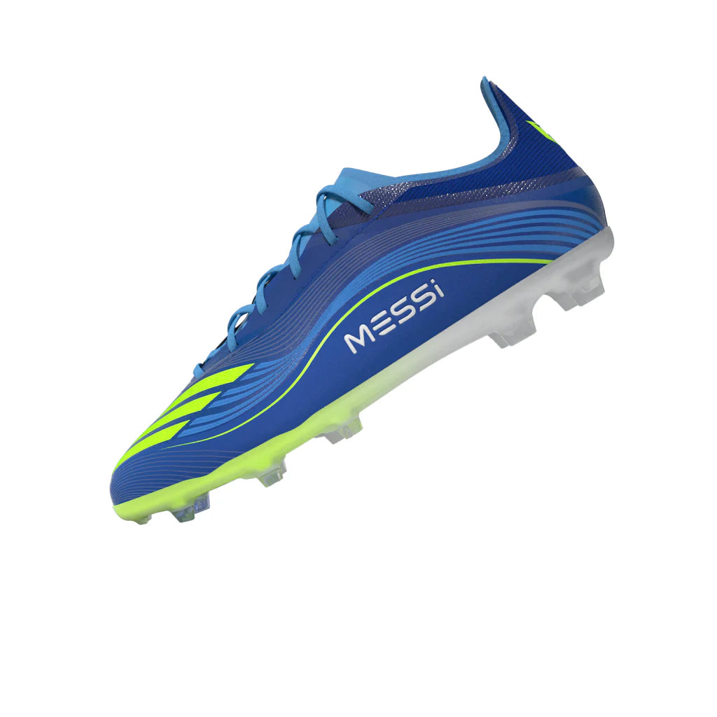 adidas F50 Messi Elite FG Youth Soccer Cleats Royal Blue Yellow Blue