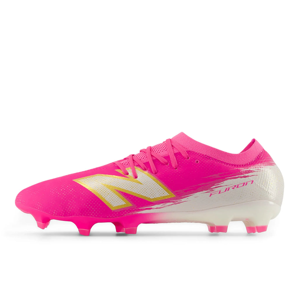 New Balance Furon Pro V8 FG Firm Ground Mens Soccer Cleats Pink Heat