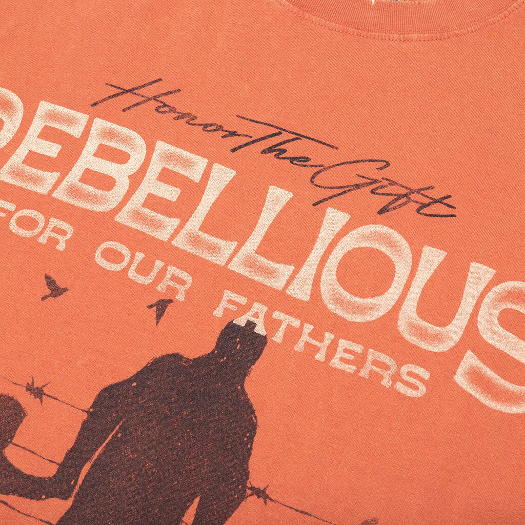 Rebellious for Our Fathers S S Tee Brick