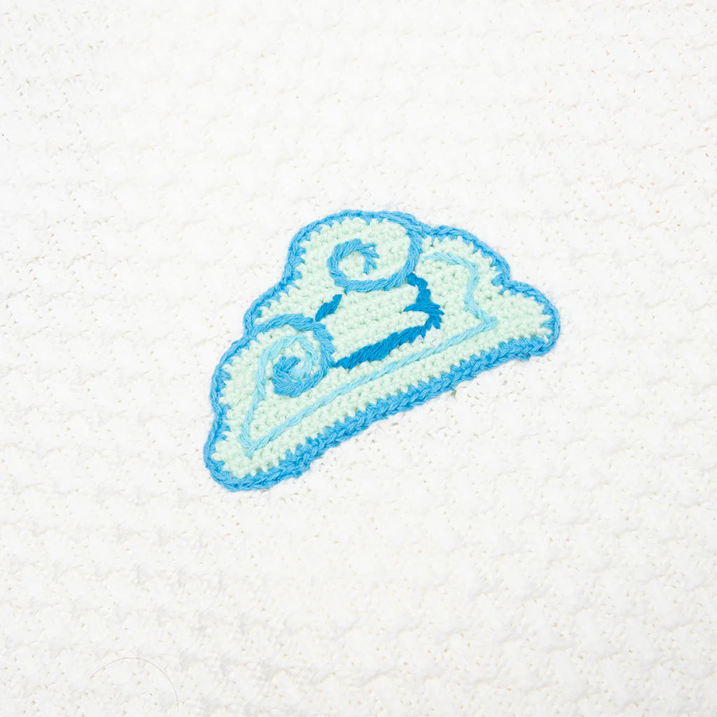Crochet Shirt With Patches White