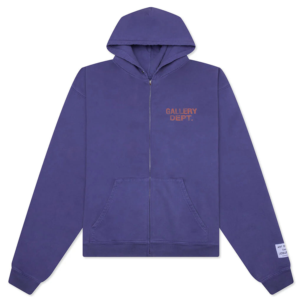 90s Full Zip Washed Violet