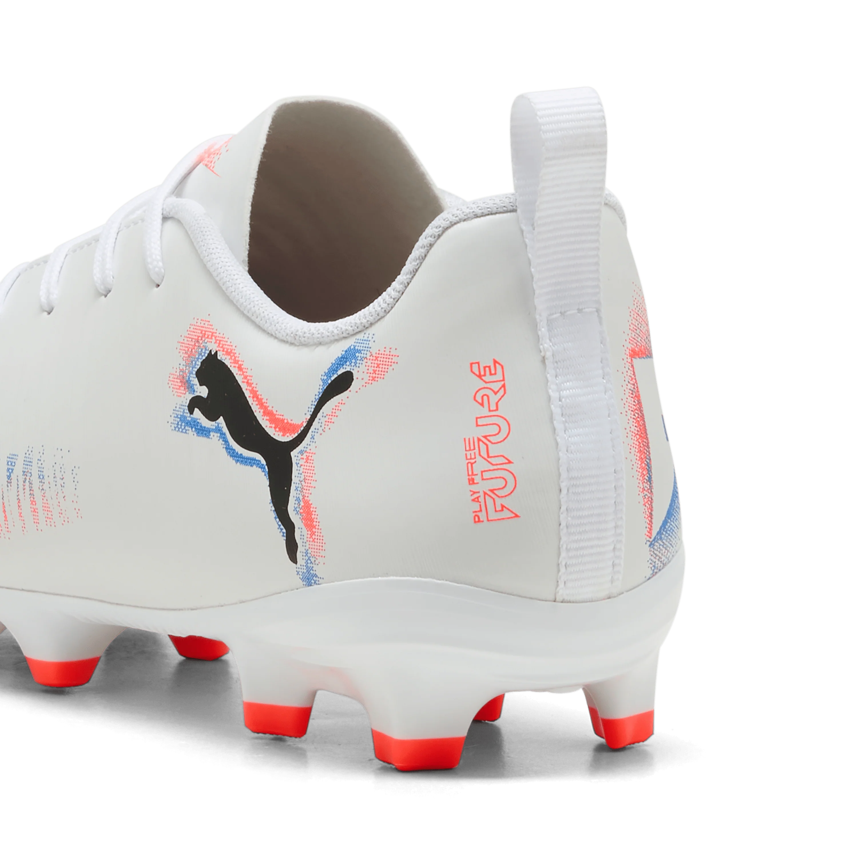 PUMA Future 8 Play FG AG Youth Soccer Cleats White Black