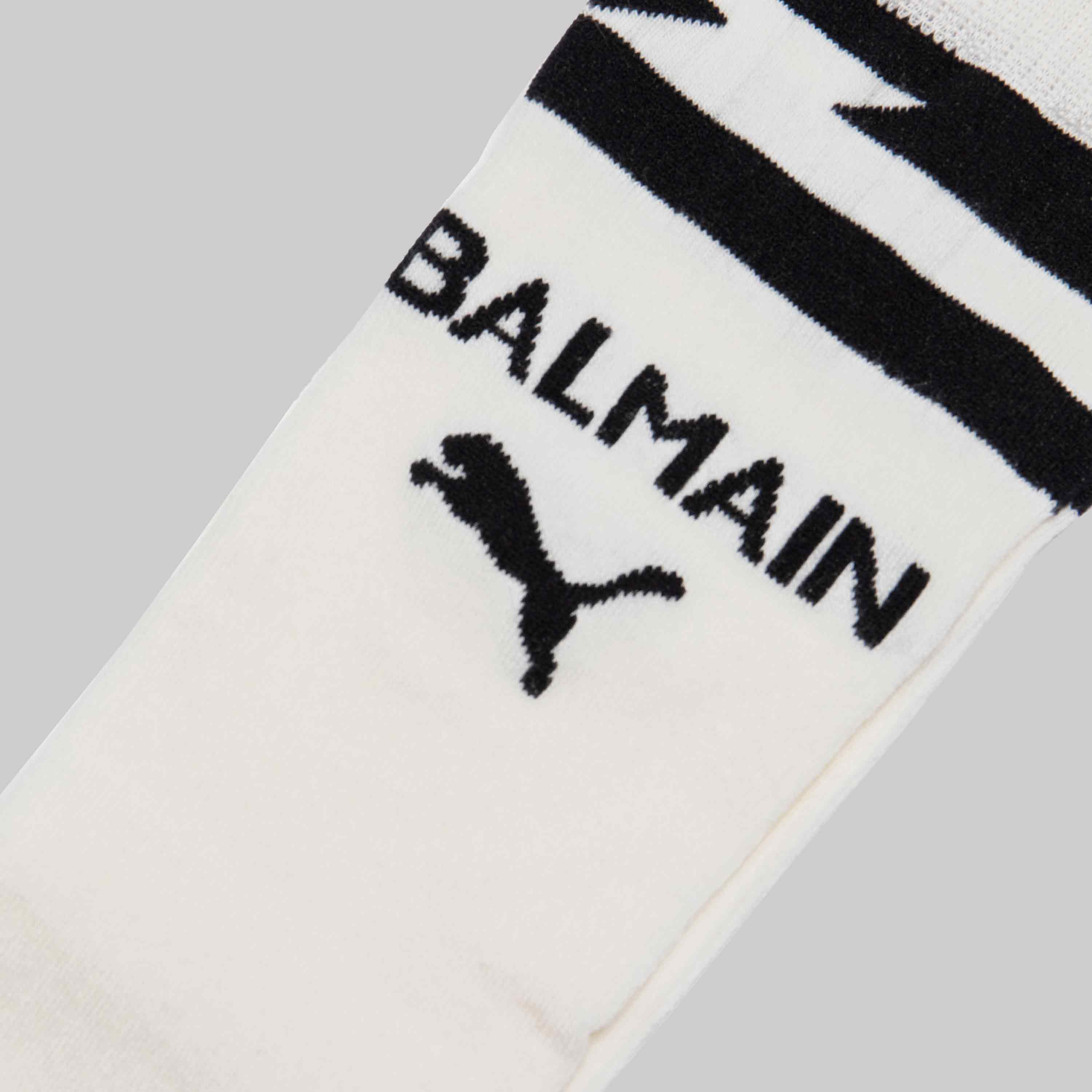 Balmain X Puma Womens Kneehigh Socks White