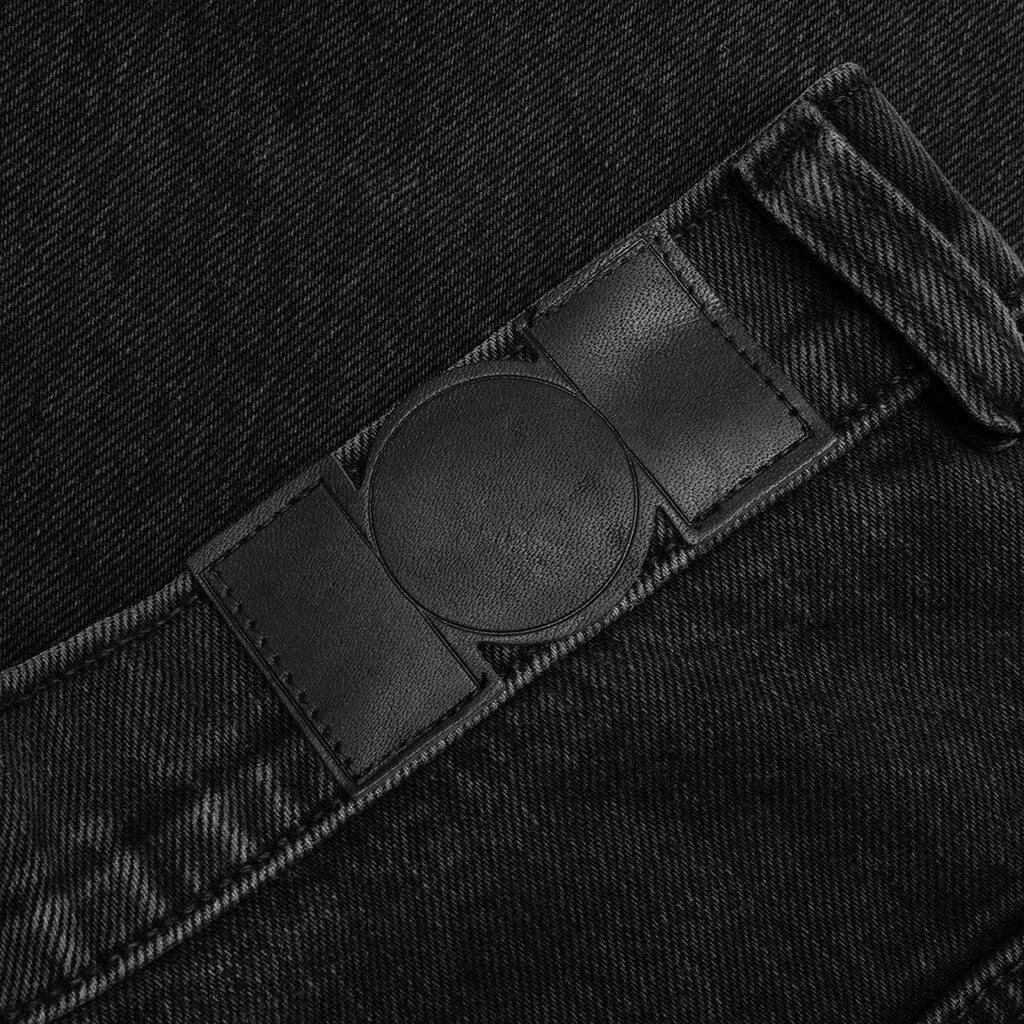Denim Logo Cargos Charcoal Wash