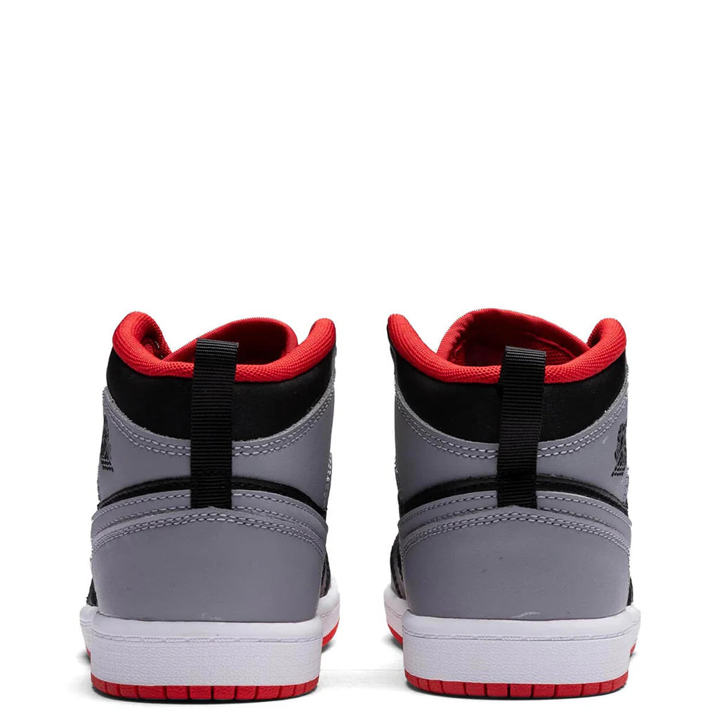 Air Jordan 1 Mid PS Black Cement Grey Fire Red White