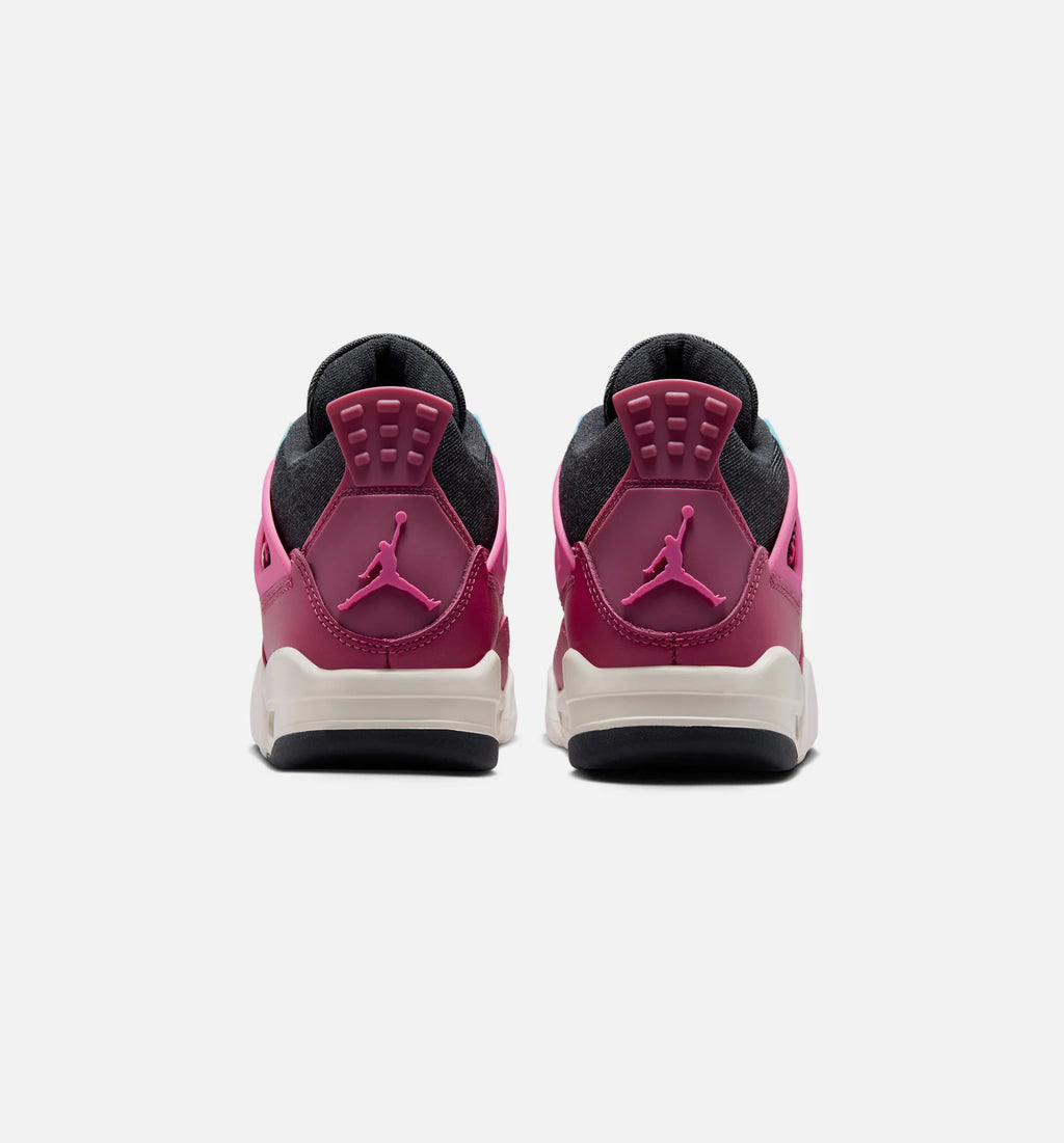 Air Jordan 4 Retro Shes A Star Grade School Lifestyle Shoe Sweet Beet Desert Pink Off Noir Chalk