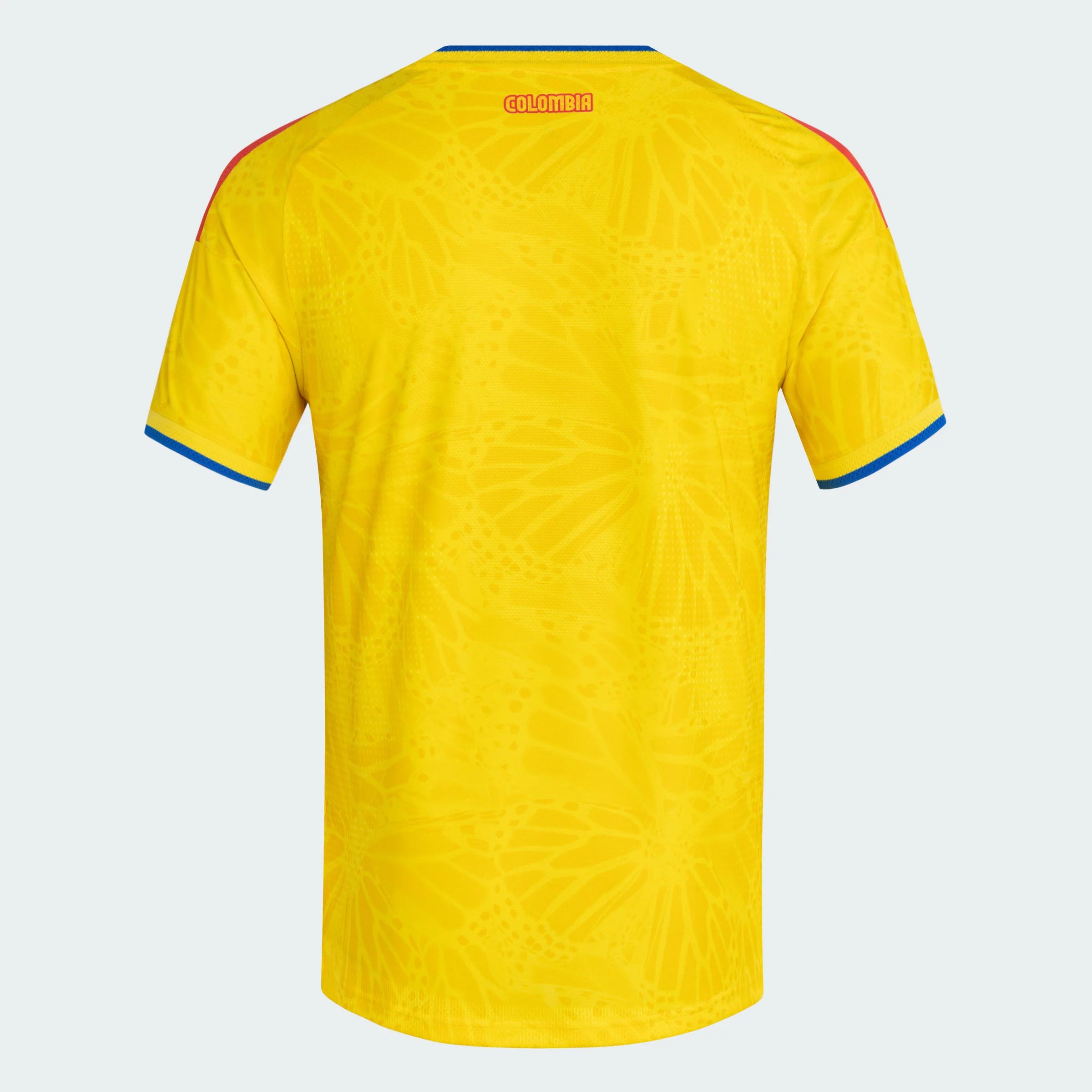 adidas Colombia Home Authentic Mens Soccer Jersey 26 Yellow