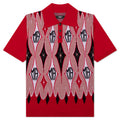 Argyle Jacquard S S Polo Red