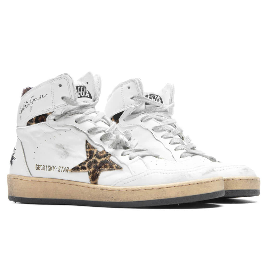 Womens Sky Star Star and Ankle White Beige