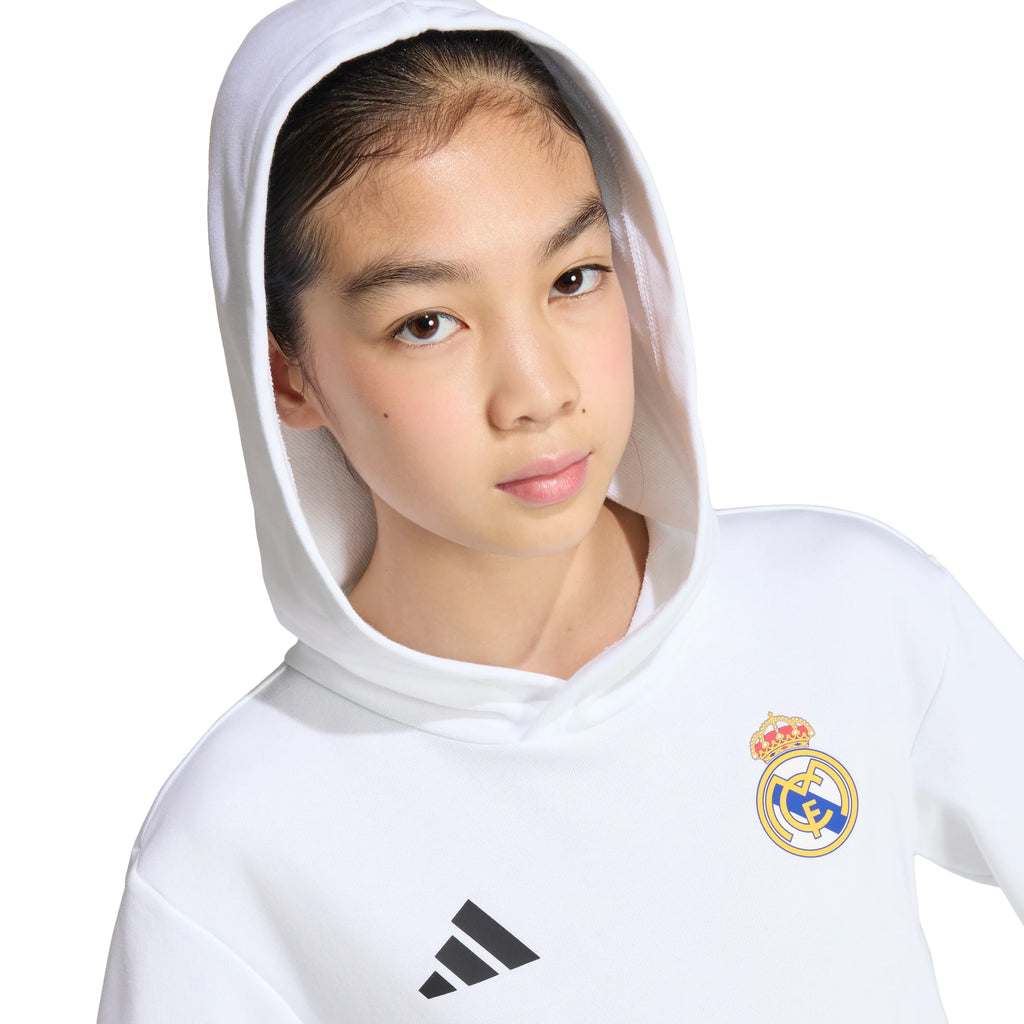 adidas Real Madrid Avengers Youth Soccer Hoodie White