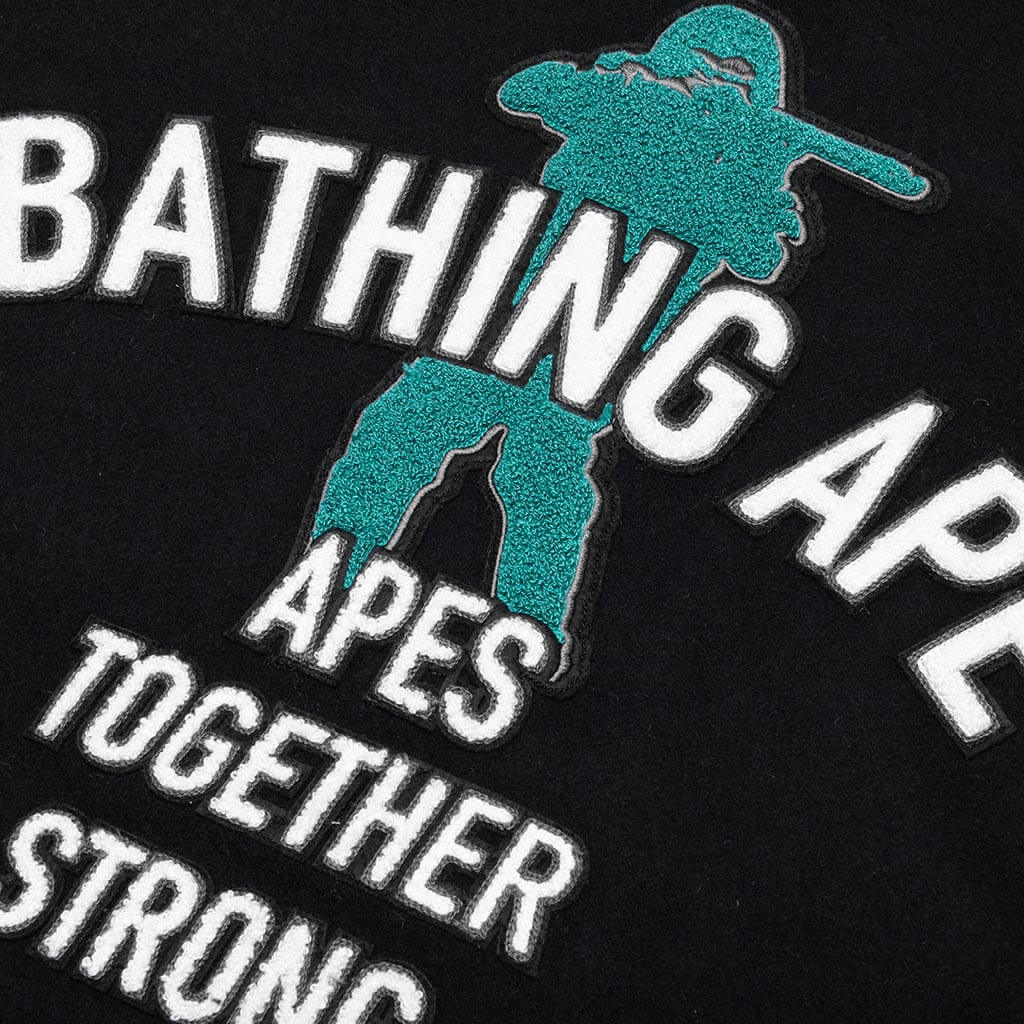 Bape Varsity Jacket Black