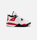Air Jordan 4 Retro Red Cement Infant Toddler Lifestyle Shoe White Red