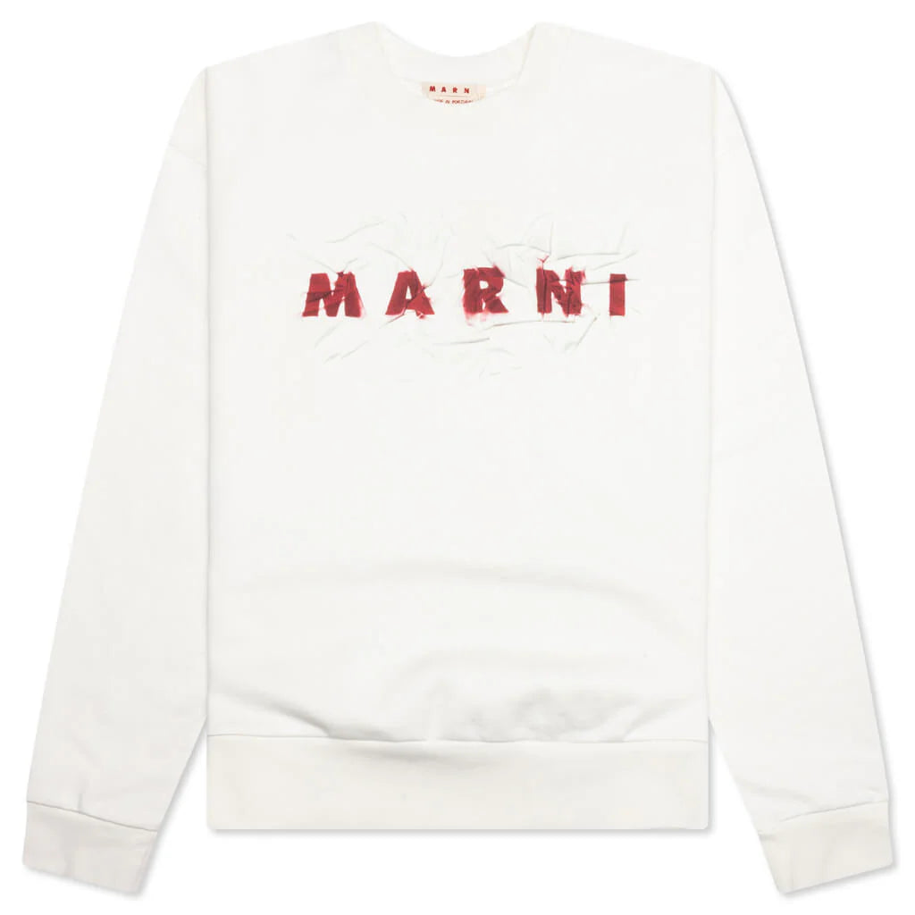 Logo Sweatshirt Natural White