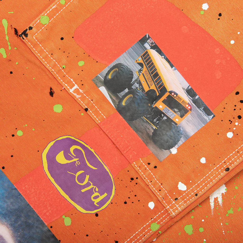 Nothing Personal Double Knee Jeans Orange
