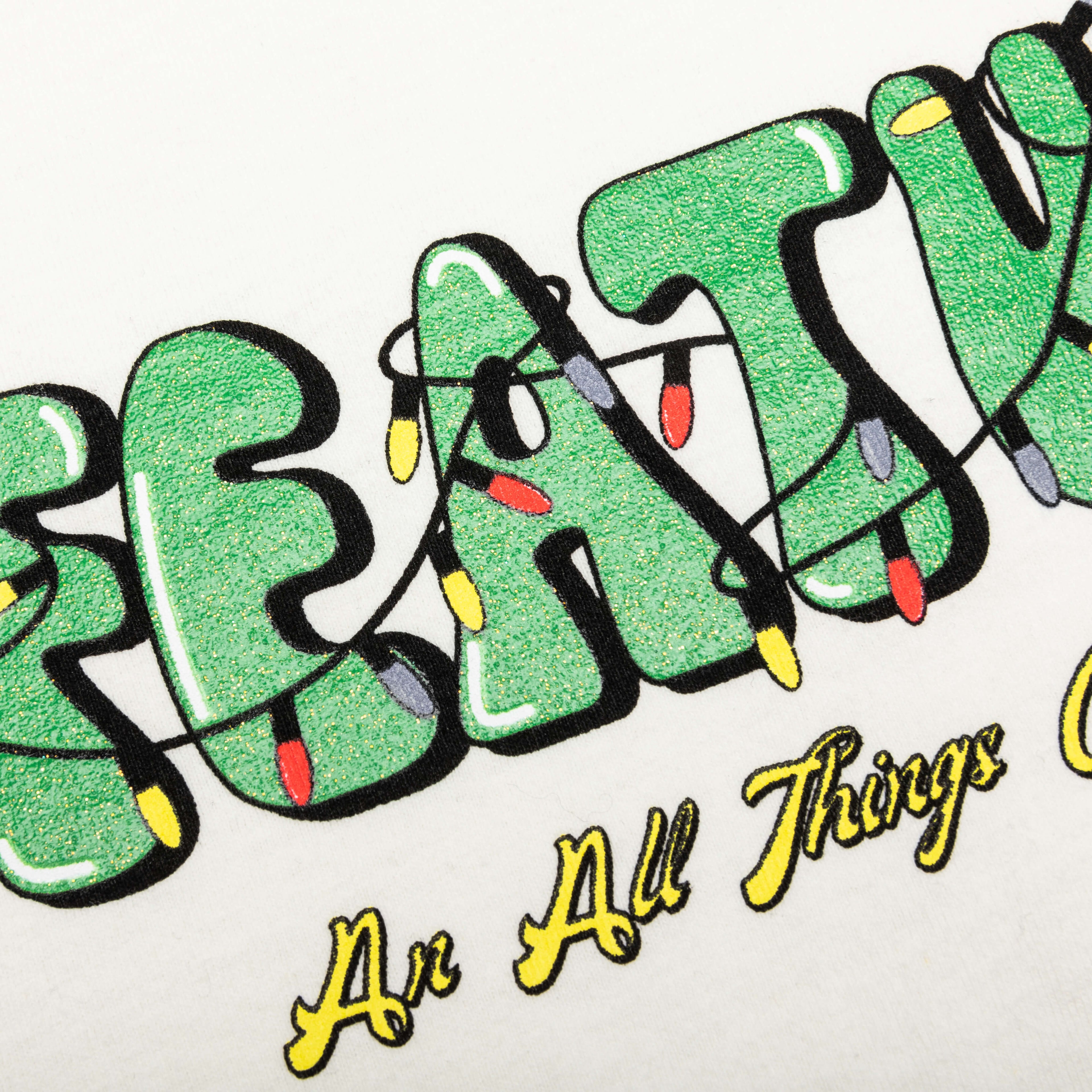 Festive Lights Tee Cannoli Cream