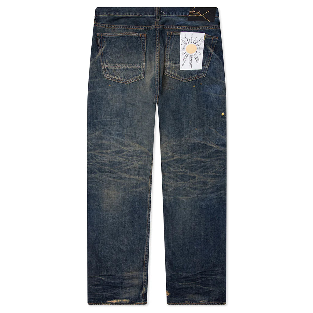 Showa Relaxed Jean Dirty Gold Repair