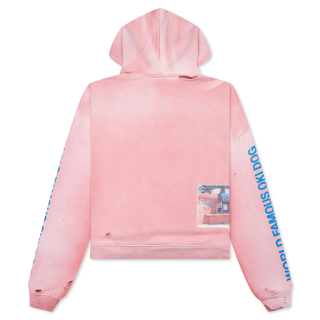Oki Dog Hooded Sweatshirt Pink