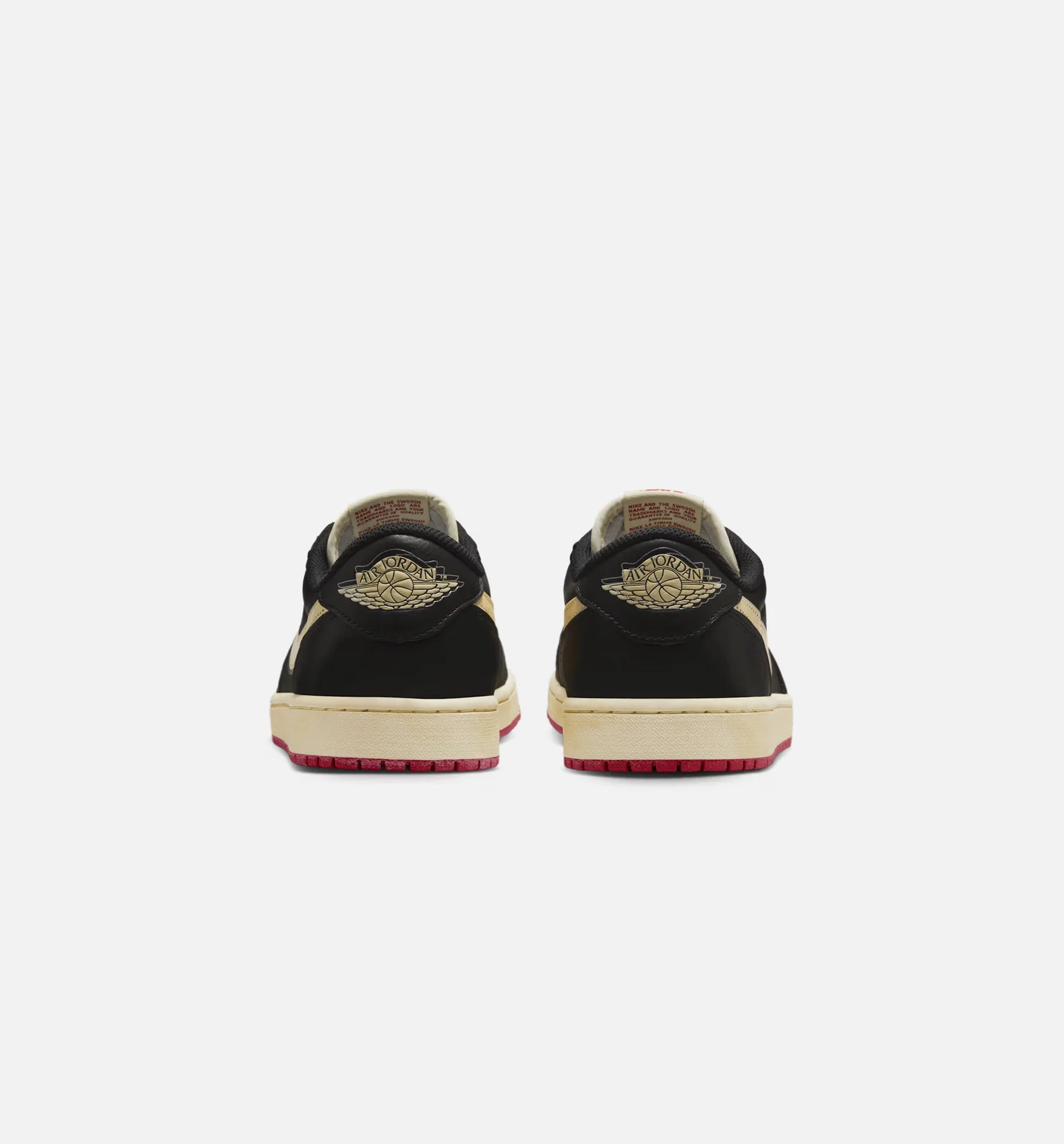 Nigel Sylvester x Air Jordan 1 Retro Low Nitro Mens Lifestyle Shoe Black Muslin Varsity Red Limit One Per Customer